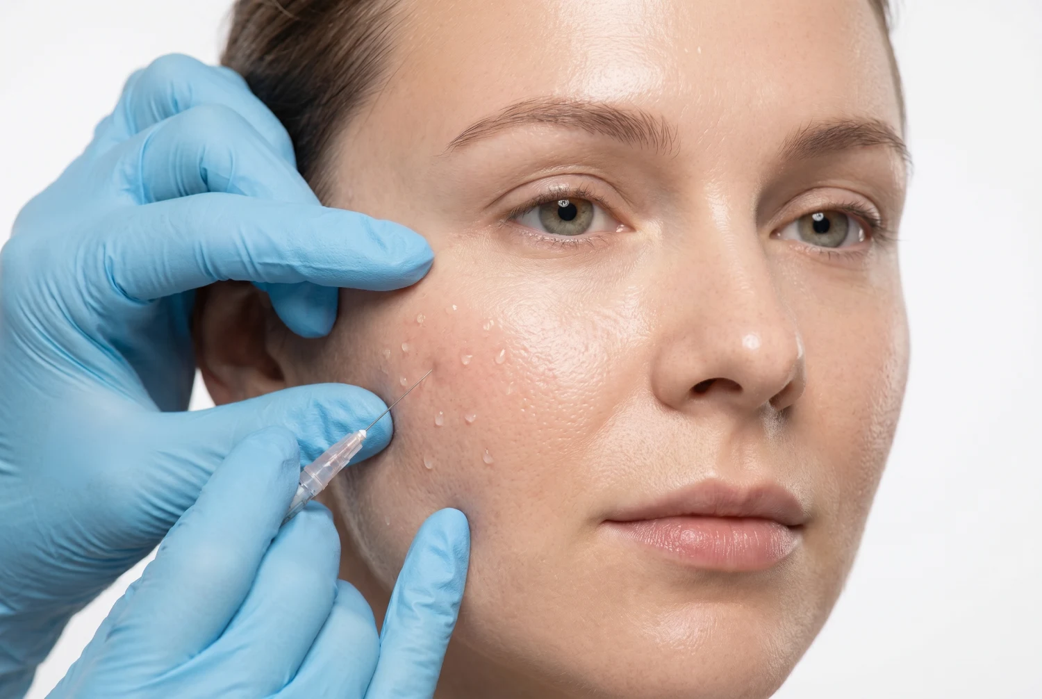 Microinyecciones de Skinboosters en el rostro